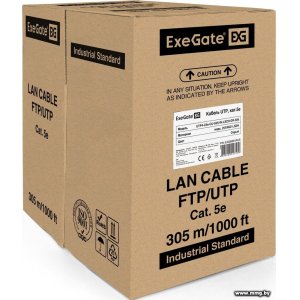 Купить Кабель ExeGate UTP4-C5e-CU-S25-IN-LSZH-GR-305 EX289281RUS в Минске, доставка по Беларуси