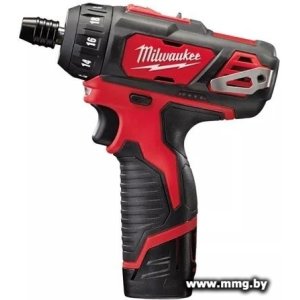 Купить Milwaukee M12 BD-202C 4933441900 (с 2-мя АКБ, кейс) в Минске, доставка по Беларуси
