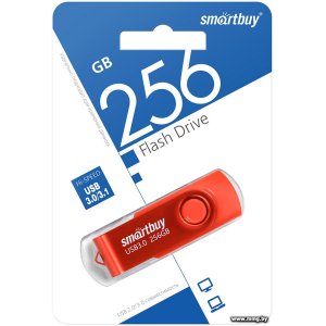 Купить 256GB SmartBuy Twist (красный) (SB256GB3TWR) в Минске, доставка по Беларуси