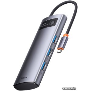 Купить Док-станция Baseus Metal Gleam Series 4-in-1 (WKWG070013) в Минске, доставка по Беларуси