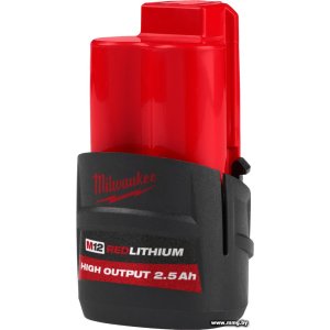 Купить Аккумулятор Milwaukee M12 M12HB2.5 4932480164 (12В/2.5 Ач) в Минске, доставка по Беларуси