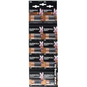 Купить Батарейка DURACELL Simply AA LR6/MN1500 20 шт. в Минске, доставка по Беларуси