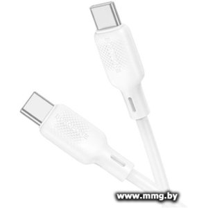 Кабель Borofone BX113 USB Type-C - USB Type-C (1 м, белый)