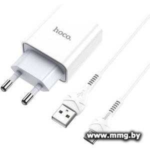 Зарядное устройство Hoco C81A + Type-C (белый)