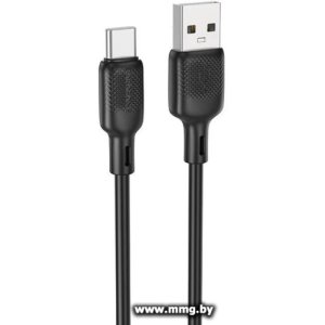 Кабель Borofone BX113 USB Type-A - USB Type-C (2 м, черный)