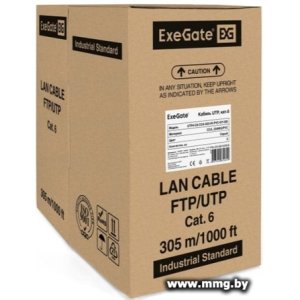 Купить Кабель ExeGate UTP4-C6-CCA-S23-IN-PVC-GY-305 EX186134RUS в Минске, доставка по Беларуси