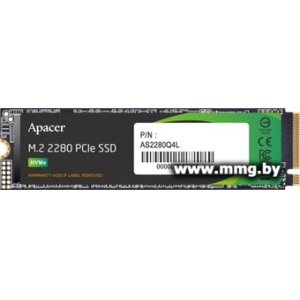 Купить SSD 256GB Apacer AS2280Q4L AP256GAS2280Q4L-1 в Минске, доставка по Беларуси