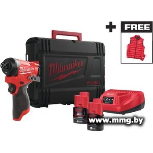 Купить Milwaukee M12 FID2MC-202X Fuel 4933499462 (с 2-мя АКБ, кейс) в Минске, доставка по Беларуси