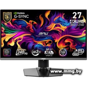 Купить MSI MPG 272URX QD-OLED (9S6-3CD79A-068) в Минске, доставка по Беларуси