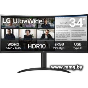 Купить LG UltraWide 34WR55QK-B в Минске, доставка по Беларуси