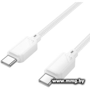 Кабель Hoco X113 60W USB Type-C - USB Type-C (1 м, белый)
