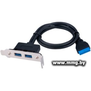Планка Cablexpert CC-USB3-RECEPTACLE-LP