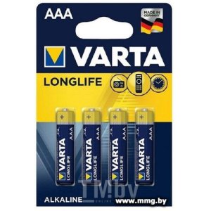 Купить Батарейка Varta Longlife AAA LR03 4103 (4шт) в Минске, доставка по Беларуси