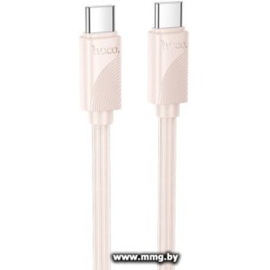 Кабель Hoco X114 60W USB Type-C - USB Type-C (1 м, розовый)
