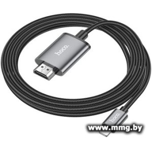 Купить Кабель Hoco UA27 Lightning - HDMI (2 м, черный) в Минске, доставка по Беларуси