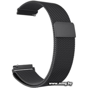 Браслет Rumi Milanese loop металлический 20 мм (черный)