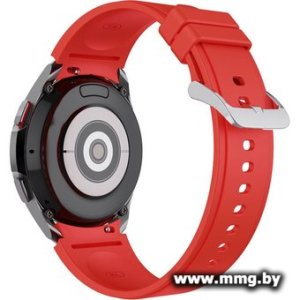 Ремешок Rumi Classic силиконовый для Samsung Galaxy Watch4/5/6 (20 мм, красный)