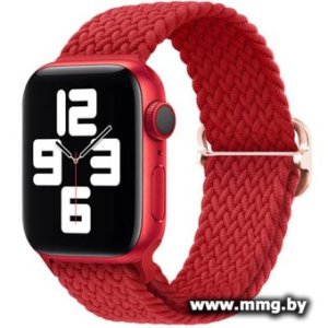 Ремешок Rumi Wick из плетеного нейлона для Apple Watch 38/40/41mm (красный)