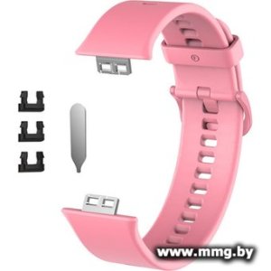 Ремешок Rumi силиконовый для Huawei Watch FIT, Watch FIT Elegant (розовый)
