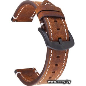 Ремешок Rumi кожаный Leather GT3 20 мм (темно-коричневый)
