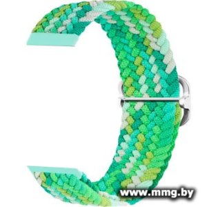 Ремешок Rumi Wick из плетеного нейлона для Huawei Band 7 (салатовый микс)