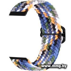 Ремешок Rumi Wick из плетеного нейлона для Huawei Band 7 (темный микс)