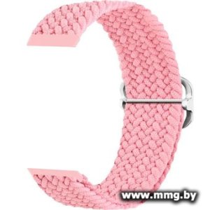 Ремешок Rumi Wick из плетеного нейлона для Huawei Band 7 (розовый)