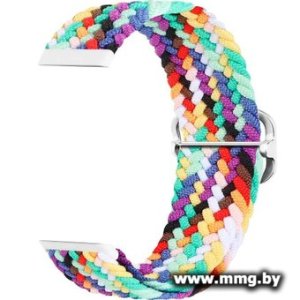 Ремешок Rumi Wick из плетеного нейлона для Huawei Band 7 (радужный микс)