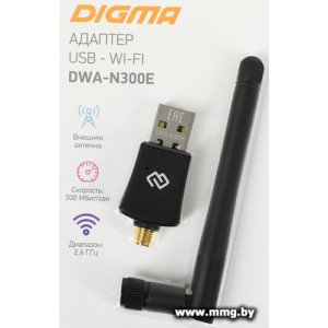 Беспроводной адаптер Digma DWA-N300E