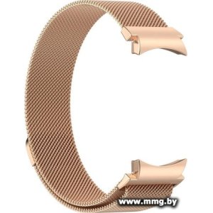Браслет Rumi Milanese loop металлический для Samsung Galaxy Watch4/5/6 (20 мм, красное золото)