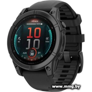 Garmin Fenix E 47мм (серая сталь, черный силиконовый ремешок) 010-03025-01