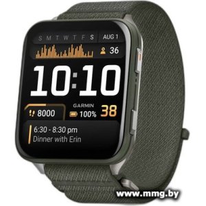 Купить Garmin Venu X1 (титановый/зеленый) 010-02980-03 в Минске, доставка по Беларуси