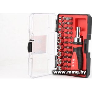 Набор отвертка с битами и головками P.I.T. Advance HSDR04-0034 (34 предмета)