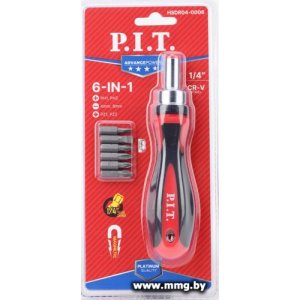 Набор отвертка с битами P.I.T. Advance HSDR04-0006 (7 предметов)