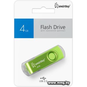Купить 4GB SmartBuy Twist (зелёный) SB004GB2TWAG в Минске, доставка по Беларуси