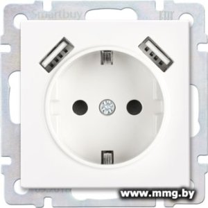 Купить Розетка SmartBuy Нептун SBE-05w-16-S1-USB в Минске, доставка по Беларуси