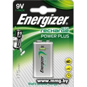 Купить Аккумулятор Energizer Recharge Power Plus 9V 175mAh E300320803 в Минске, доставка по Беларуси