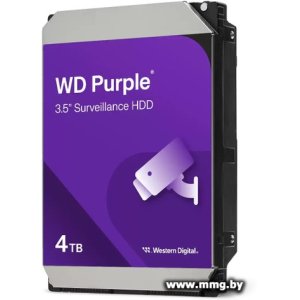 Купить 4000Gb WD Purple Surveillance WD44PURZ в Минске, доставка по Беларуси