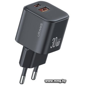Купить Зарядное устройство Usams CC263 30W GaN (черный) (CC263TC01) в Минске, доставка по Беларуси