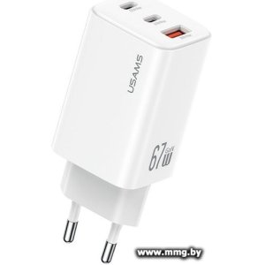 Купить Зарядное устройство Usams CC265 67W GaN (белый) (CCC265TC02) в Минске, доставка по Беларуси