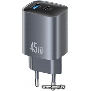 Купить Зарядное устройство Usams CC290 T66 45W GaN (черный) (CC290TC01) в Минске, доставка по Беларуси