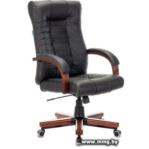 Купить Бюрократ KB-10WALNUT/B/LEATH (черный) в Минске, доставка по Беларуси