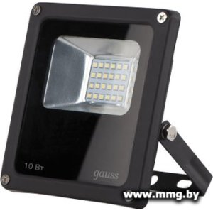 Купить Прожектор Gauss LED 10W IP65 6500K 613100310 (черный) в Минске, доставка по Беларуси