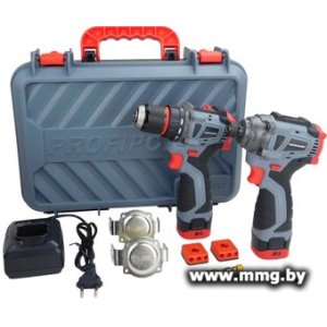 Profipower ProfiSet 2A16 E0227 (шуруповерт, винтоверт, 2 АКБ, кейс)