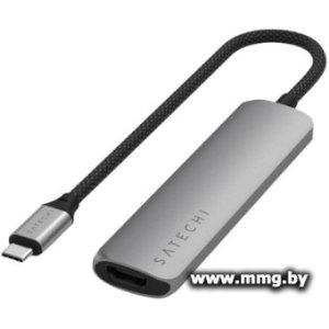Купить Док-станция Satechi 4-in-1 USB-C Slim ST-P4SM (серый) в Минске, доставка по Беларуси
