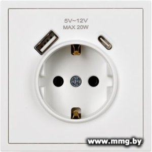 Купить Розетка SmartBuy Капелла SBE-09w-16-S1-USB в Минске, доставка по Беларуси