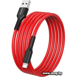 Кабель SmartBuy iK-512-S21br USB Type-A - Lightning (1 м, красный)