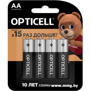 Батарейка Opticell Basic AA (4 шт) LR6/MN1500 (6051001)