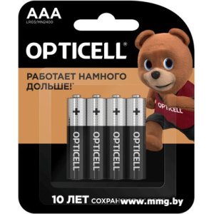 Батарейка Opticell Basic AAA (4 шт) LR03/MN2400 (6051002)