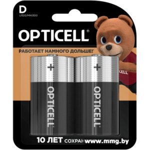 Батарейка Opticell Basic D (2 шт) LR20/MN1300 (6051005)